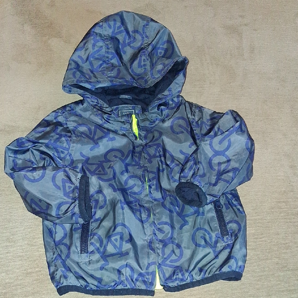 Kids Blue Patterned Jacket